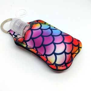 Mermaid hand sanitizer keychain